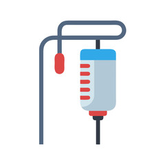IV Drip Illustration: Medical Infusion Treatment for Patients