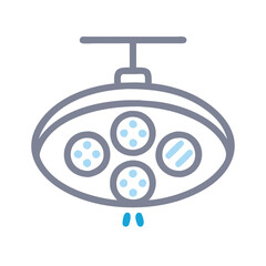 Illustration of a medical surgical operating room light