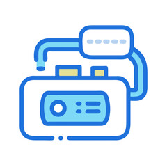 Colorful icon illustration of a water filtration system