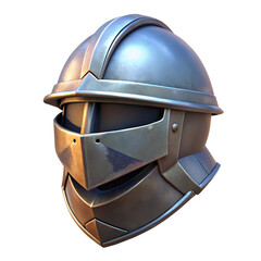 weathered knight helmet , medieval game 3d icon