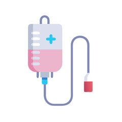 Fototapeta premium IV Drip Illustration: Medical Care, Health, and Recovery