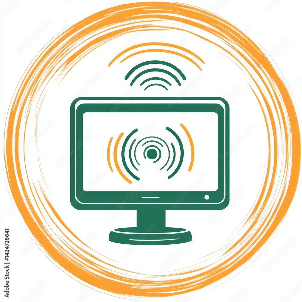Poster this icon, with its minimalist modern design, represents audio analysis software, speech recognition