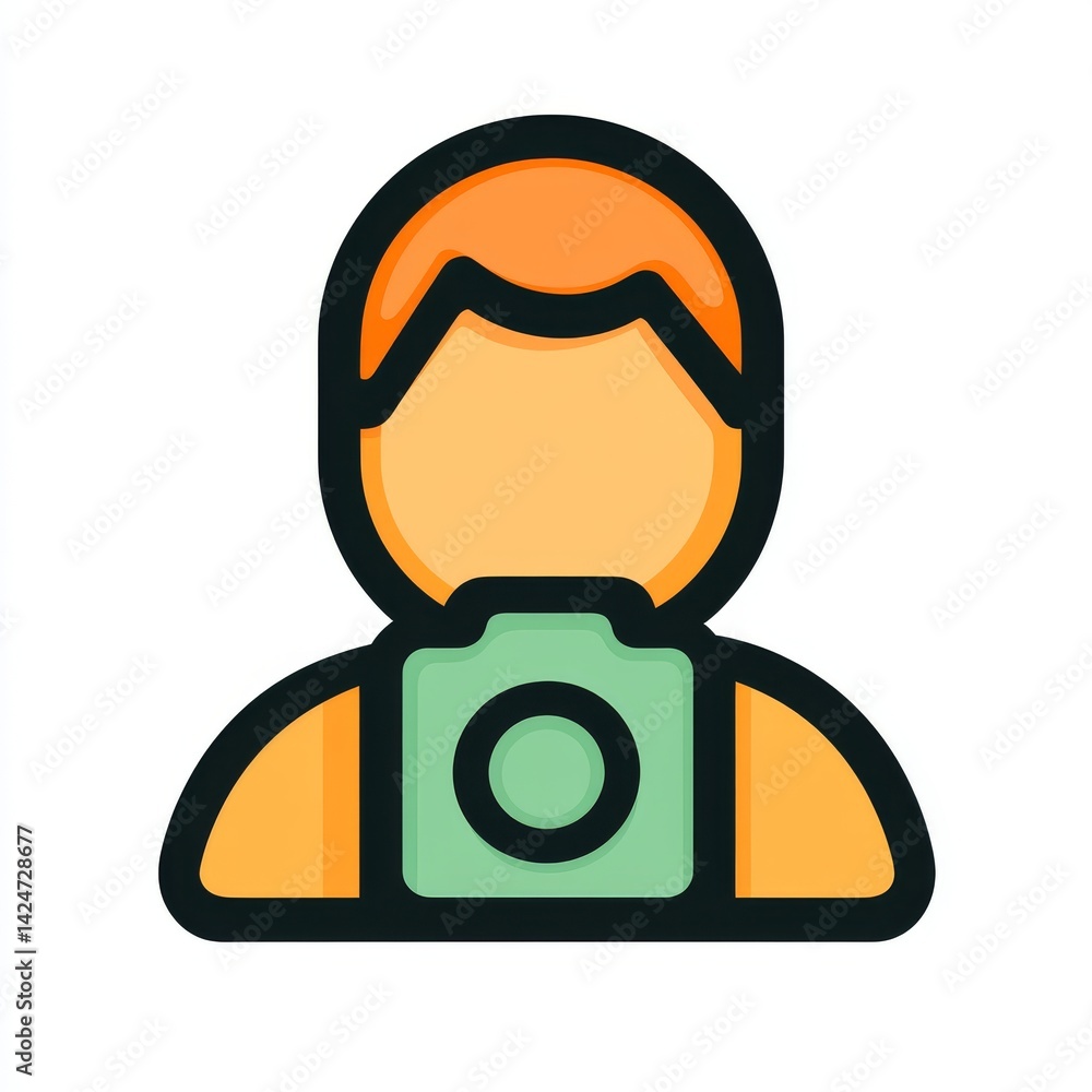 Poster a person's voice scan profile is symbolized by a minimalist modern icon, utilized in smart surveilla