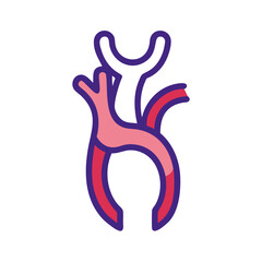 Abstract magenta art illustration on black background picture