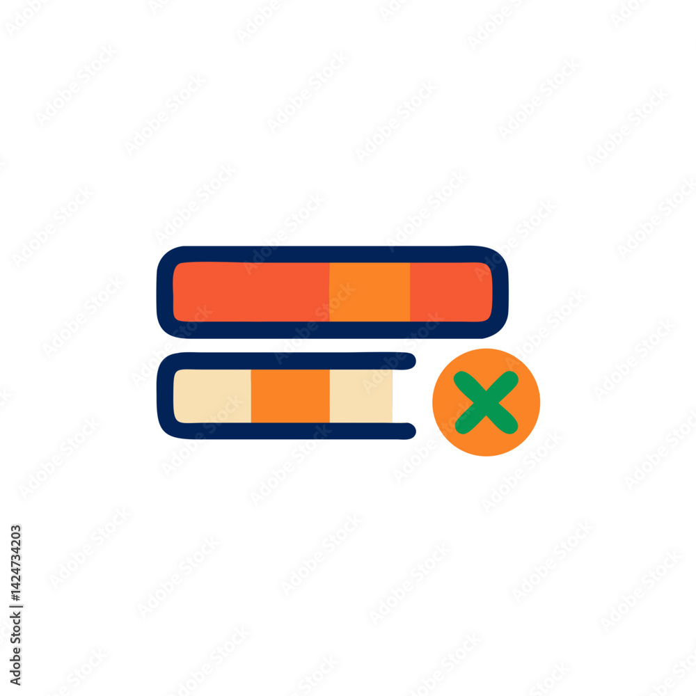 Poster colorful xp bar icon representing experience points and progress tracking in gaming