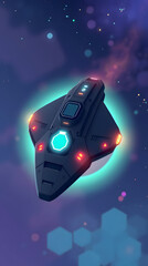 Advanced Spacecraft Navigating Through the Cosmos with Cutting-Edge Technology