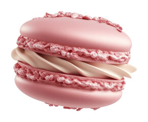 PNG A Rose Macaron flying in the air macarons dessert sweets.