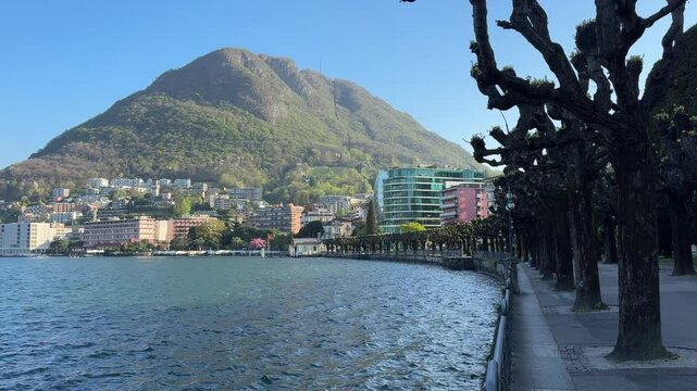 Lugano, Switzerland -  beautiful Swiss town in kanton Ticino
