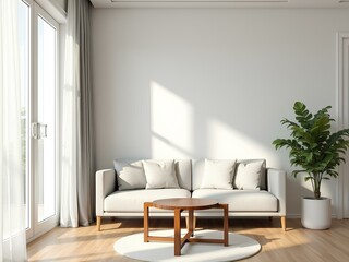 Bright Interior: Comfortable Living Space with Natural Light.