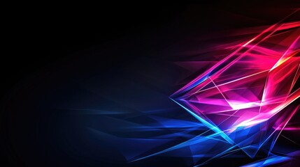Obraz premium Dynamic light patterns creating visual art digital space abstract graphics vibrant colors modern aesthetic
