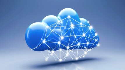 Cloud computing concept digital environment graphic representation technology abstract viewpoint