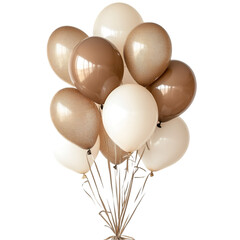 Beige and Brown Balloons Bunch Celebration Party Decor