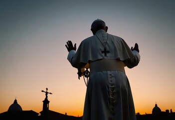  the pope walking to another life