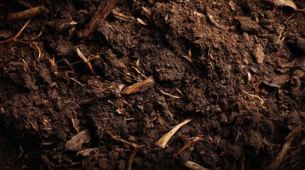 Organic compost material texture background