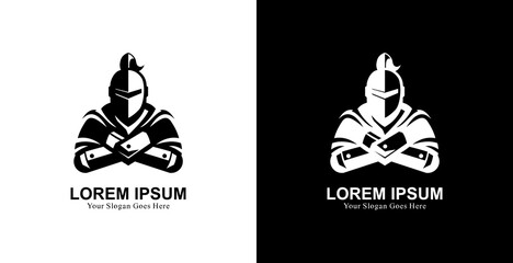 Knight logo design with modern style