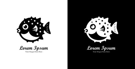 Puffer fish logo design with modern style © Yohanes
