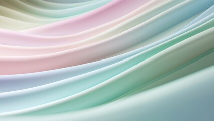 Pastel colored wavy stripes creating a smooth gradient background