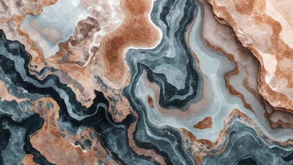Obraz premium Vibrant abstract marble texture created by generative ai