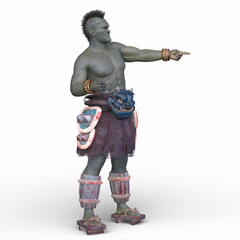 鬼　3DCGレンダリング