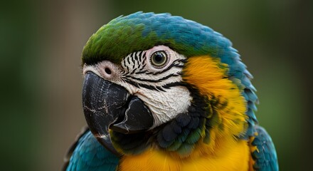 close-up of a macaw parrot 