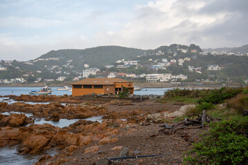 Public Building on the rocks of Island Bay Wellington