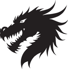 Dragon head silhouette
