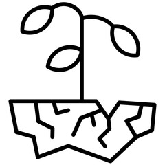 Drought Outline icon