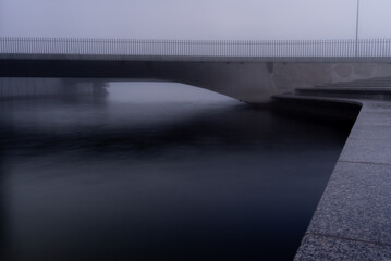 Fototapeta premium Bridge over the canal in Tampella