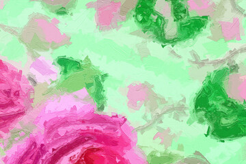 Various oil paintings, flowers, birds, roses, peonies, and beautiful ocean worlds