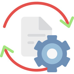 Digital Transformation Flat Icon
