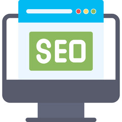SEO Optimization Flat Icon