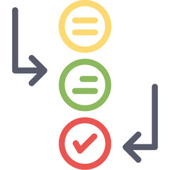 Marketing Workflow Flat Icon