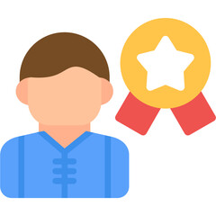 Personal Success Flat Icon