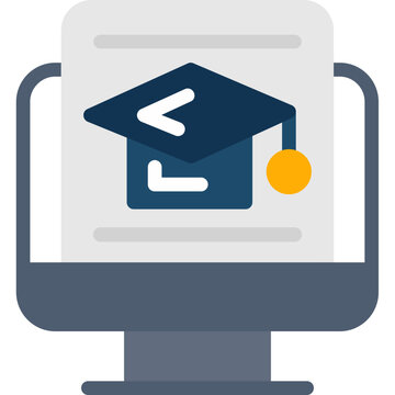 Virtual Classroom Flat Icon