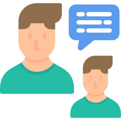 User Testimonial Flat Icon