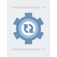 Task Synchronization Flat Icon