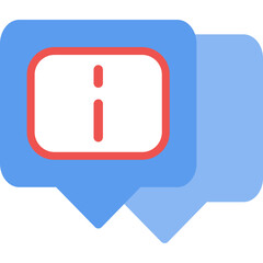 Info Pop-up Flat Icon