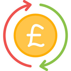 Cash Flow Flat Icon