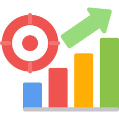 Financial Goal Flat Icon