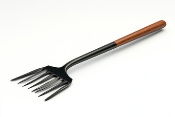 Gardening Tool with Wooden Handle and Metal Tines for Farming Agriculture and Landscaping