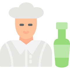 Bartender Flat Icon