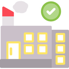 Factory Inspection Flat Icon
