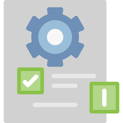 Production Report Flat Icon