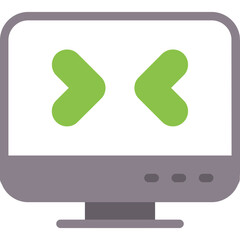 Remote Desktop, remote access, virtual desktop, telecommuting, remote work, online desktop, cloud computing, desktop virtualization, remote connection, IT support Flat Icon