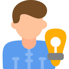 Idea, creativity, innovation, brainstorming, concept, idea generation, business idea, creative thinking, new ideas, idea Flat Icon