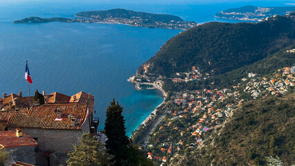 Exotic garden Jardin Exotique d'Eze in the village of Eze Provence, Alps, Cote d'Azur France February 27, 2025