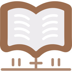 Fototapeta premium Textbook Flat Icon