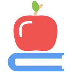 Apple for Teacher Flat Icon