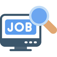 Job Search Flat Icon