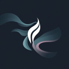 Naklejka premium Abstract design with flowing, dynamic lines and soft colors. Intricate, elegant, and modern shape